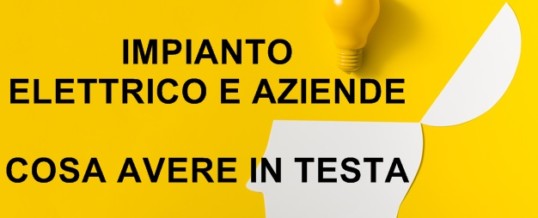 Linee Guida Impianti Elettrici in azienda